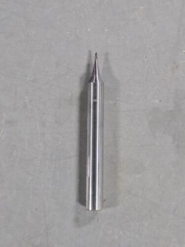 DESCRIPTION: (2) SOLID CARBIDE BALL END MILL BRAND/MODEL: SANDVIK COROMANT R216.42-01030-AE10G 1620 SIZE: 0.039" CUT DIA 0.039" LOC 6mm SD RETAIL$: $2