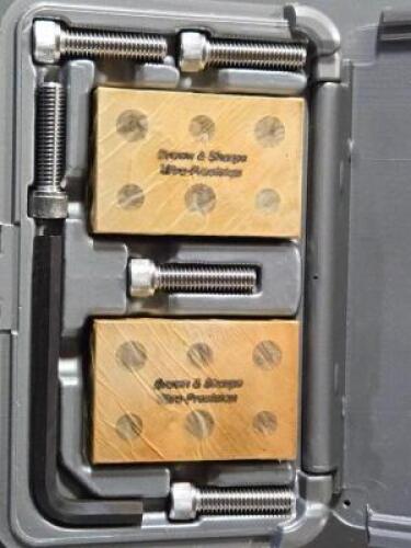 DESCRIPTION: (1) UNIVERSAL 1-2-3 BLOCK SET BRAND/MODEL: BROWN-SHARPE 599-750-50 RETAIL$: $149.95 QTY: 1
