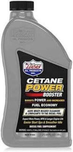 DESCRIPTION: (1) CETANE POWER BOOSTER BRAND/MODEL: LUCAS SIZE: 64 FL OZ RETAIL$: $17.01E A QTY: 1