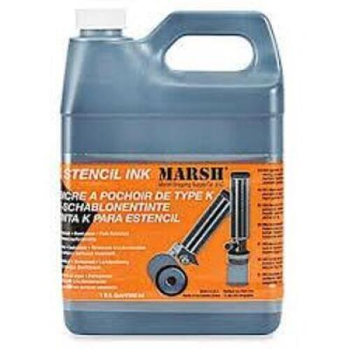 DESCRIPTION: (4) STENCIL INK BRAND/MODEL: MARSH #5A132 INFORMATION: BLACK SIZE: 1 QT RETAIL$: $32.22 EA QTY: 4
