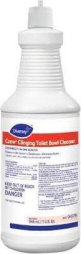 DESCRIPTION: (4) CREW CLINGING TOILET AND BATHROOM CLEANER BRAND/MODEL: DIVERSEY SIZE: 32 OZ RETAIL$: $10.00 EA QTY: 4