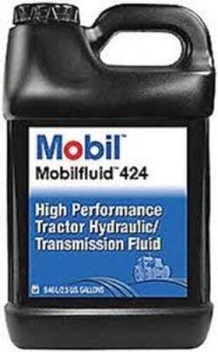 DESCRIPTION: (1) HIGH PERFORMANCE TRACTOR HYDRAULIC TRANSMISSION FLUID BRAND/MODEL: MOBIL MOBILFLUID 424 SIZE: 1 GALLON RETAIL$: $161.70 EA QTY: 1