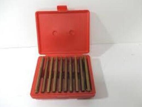 DESCRIPTION: (1) CASE OF (10) PARALLEL STEEL SHIM FLAT SHEETS SETS BRAND/MODEL: PRECISION BRAND #06820898 INFORMATION: .0003 GAGE, 2 HOLES MISSING 1 P