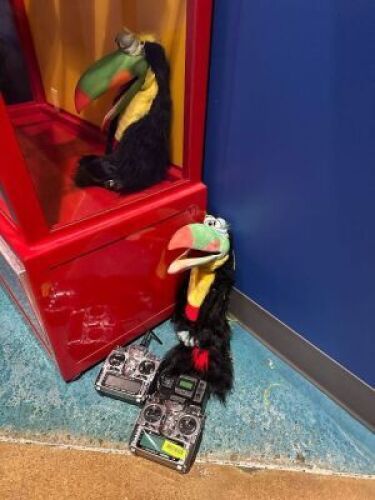 (2)- RC TOY REMOTE CONTROLS WITH (2) YOUCAN TOUCANS AND CONTROLLER