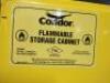 DESCRIPTION: (1) FLAMMABLES SAFETY CABINET BRAND/MODEL: CONDOR #491M64 INFORMATION: YELLOW SIZE: STD SLIMLINE, 22 GAL, 23 1/2 IN X 18 1/4 IN X 66 1/2 - 3