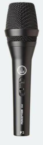 DESCRIPTION: (1) PERCEPTION LIVE DYNAMIC MICROPHONE BRAND/MODEL: AKG P3S RETAIL$: $75.00 QTY: 1