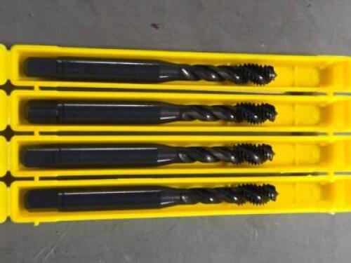 DESCRIPTION: (12) HSS SPIRAL FLUTE TAPS BRAND/MODEL: SANDVIK COROMANT 6181424 SIZE: M6x1 M RETAIL$: $412.80 QTY: 12