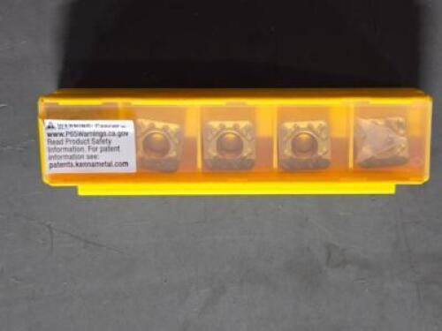 DESCRIPTION: (10) CARBIDE MLLING INSERTS BRAND/MODEL: KENNAMETAL SDHT1204AETN42 RETAIL$: $269.79 QTY: 10