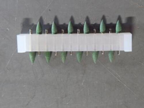 DESCRIPTION: (4) BOXES OF (12) GREEN MIDGET CLASSIC RUBBER POLISHER BRAND/MODEL: DEDECO 4580 SIZE: FG "MINI" RETAIL$: $119.80 QTY: 4