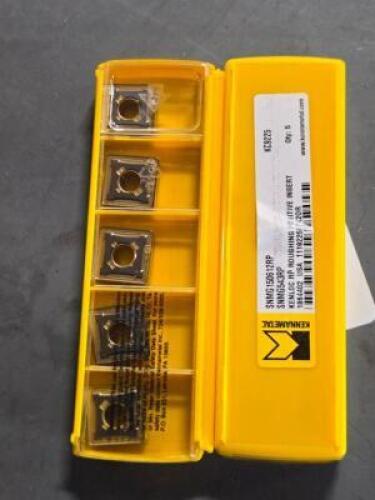 DESCRIPTION: (10) SNMG543RP CARBIDE ROUGHING POSITIVE INSERTS BRAND/MODEL: KENNAMETAL SNMG150612RP KC9225 RETAIL$: $541.21 QTY: 10