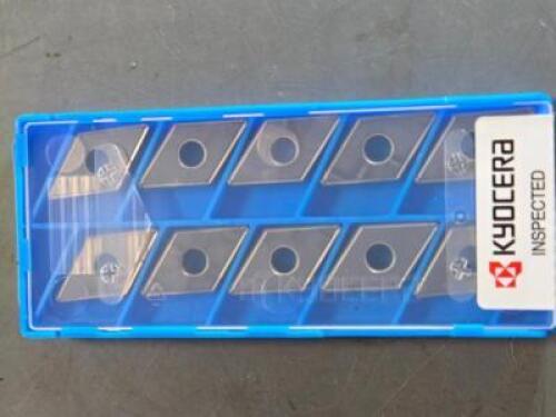 DESCRIPTION: (30) CARBIDE TURNING INSERTS BRAND/MODEL: KYOCERA DNGG 432 DP RETAIL$: $610.30 QTY: 30