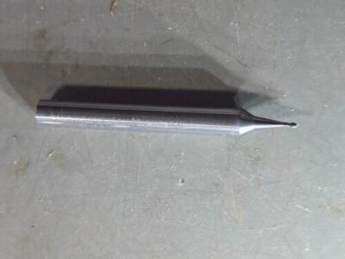 DESCRIPTION: (1) SOLID CARBIDE BALL END MILL BRAND/MODEL: SANDVIK COROMANT R216.42-01030-AE10G 1620 SIZE: 0.039" CUT DIA 0.039" LOC 6mm SD RETAIL$: $2