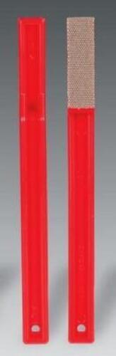 DESCRIPTION: (2) PACKS OF (10) ABRASIVE HAND FILE BRAND/MODEL: 3M/6210J INFORMATION: GRIT: 74/RED RETAIL$: 92.80 PER PK OF 10 SIZE: 1-1/2"L X 3/4"W QT