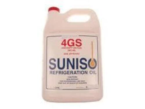 DESCRIPTION: (1) REFRIGERATION OIL BRAND/MODEL: SUNISO #4GS INFORMATION: 300 VISCOSITY SUS SIZE: 1 GALLON RETAIL$: $50.08 EA QTY: 1