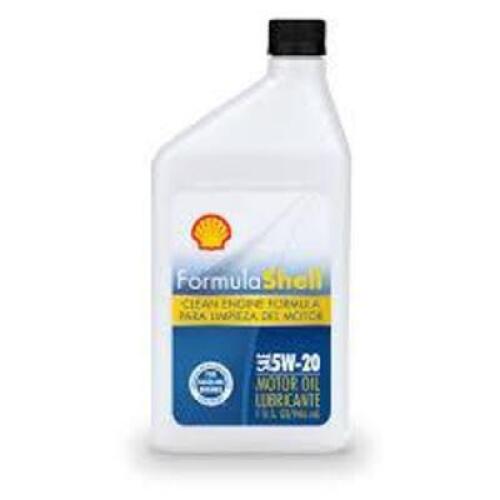 DESCRIPTION: (6) ENGINE OIL BRAND/MODEL: FORMULA SHELL SIZE: 5W-20 1 QT RETAIL$: $8.00 EA QTY: 6