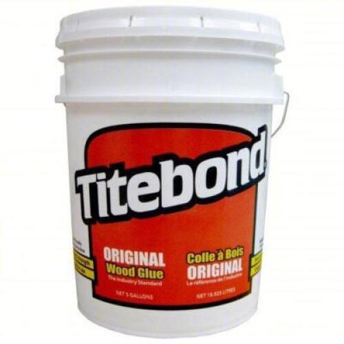DESCRIPTION: (1) WOOD GLUE BRAND/MODEL: TITEBOND #40JM77 SIZE: 5 GALLON RETAIL$: $172.11 EA QTY: 1