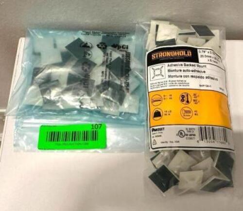 DESCRIPTION: (2) PACKS OF ADHESIVE BACED MOUNT ADHESIVE PATCHES LOCATION: MAIN FLOOR QTY: 1