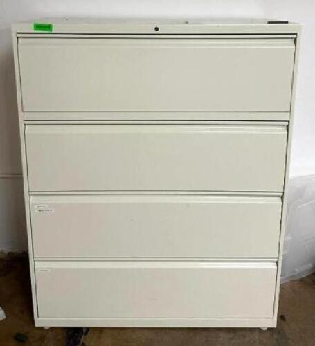DESCRIPTION: 4-DRAWER FILING CABINET SIZE: 42"X18"X52" LOCATION: BOTTOM FLOOR QTY: 1