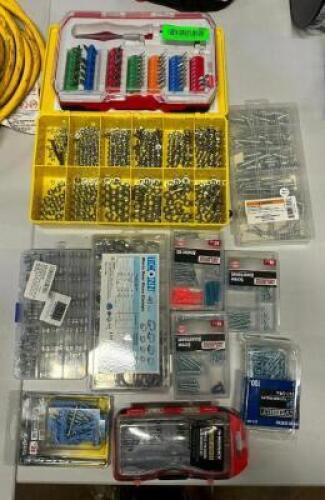 DESCRIPTION: ASSORTED HARDWARE AS SHOWN INFORMATION: SEE PHOTOS FOR MORE DETAIL LOCATION: BOTTOM FLOOR QTY: 1