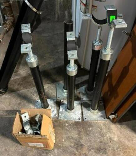 DESCRIPTION: PIPE STANDS AND PARTS AS SHOWN LOCATION: BOTTOM FLOOR QTY: 1