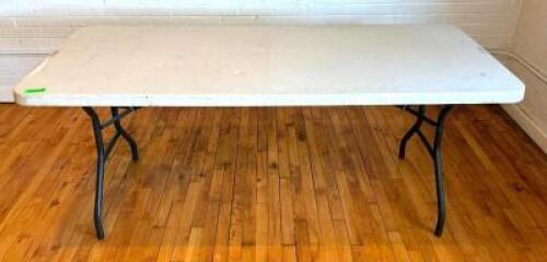 DESCRIPTION: 6' LIFETIME TABLE SIZE: 72"X30" LOCATION: 2ND FLOOR QTY: 1