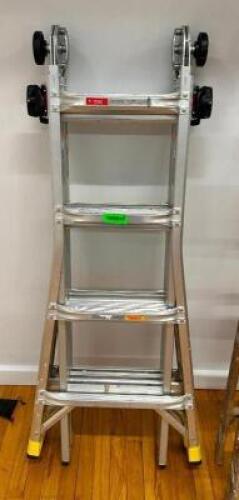 DESCRIPTION: 300 LB. ALUMINUM EXTENSION LADDER BRAND/MODEL: GORILLA LADDERS LOCATION: 2ND FLOOR QTY: 1