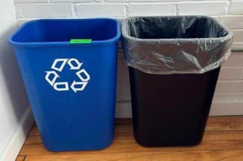 DESCRIPTION: OFFICE TRASH AND RECYLCING BIN LOCATION: 2ND FLOOR QTY: 2