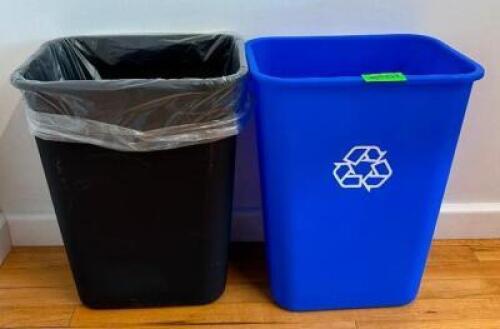 DESCRIPTION: OFFICE TRASH AND RECYLCING BIN LOCATION: 2ND FLOOR QTY: 2