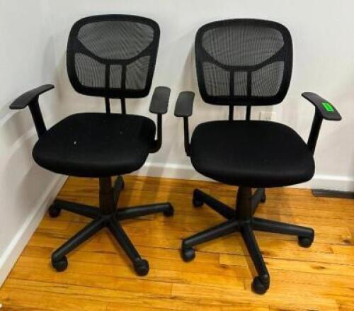 DESCRIPTION: (2) MESH BACK ADJUSTABLE OFFICE CHAIRS LOCATION: 2ND FLOOR QTY: 2
