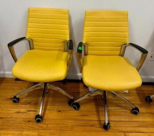DESCRIPTION: (2) ARMED ROLLABOUT OFFICE CHAIRS LOCATION: 2ND FLOOR QTY: 2