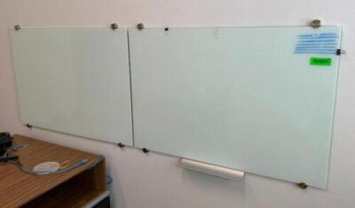 DESCRIPTION: (2) GLASS DRY ERASE BOARDS SIZE: 36"X24" LOCATION: 2ND FLOOR QTY: 2