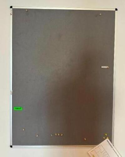 DESCRIPTION: BULLETIN BOARD SIZE: 35"X46" LOCATION: 2ND FLOOR QTY: 1