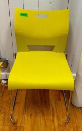 DESCRIPTION: (8) YELLOW CHAIRS LOCATION: 2ND FLOOR QTY: 8