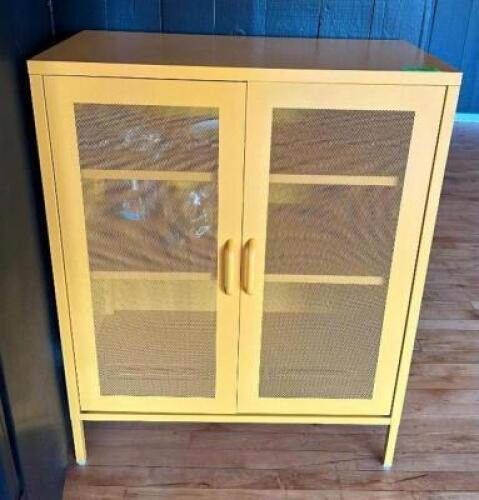 DESCRIPTION: 2-DOOR METAL CABINET SIZE: 32"X16"X40" LOCATION: 2ND FLOOR QTY: 1