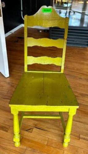 DESCRIPTION: WOODEN CHAIR LOCATION: 2ND FLOOR QTY: 1
