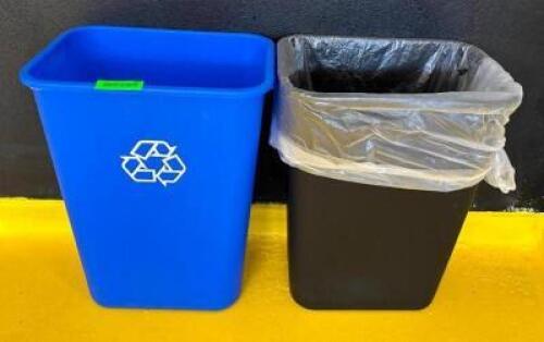 DESCRIPTION: OFFICE TRASH AND RECYLCING BIN LOCATION: 2ND FLOOR QTY: 2