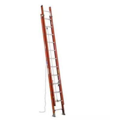 24 ft. Fiberglass Extension Ladder (23 ft. Reach Height) with 300 lb. Load Capacity Type IA Duty Rating