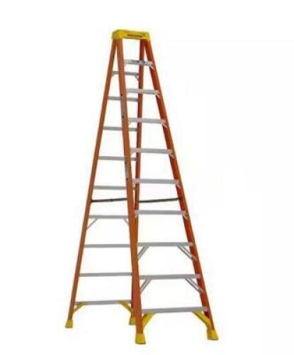 10 ft. Fiberglass Step Ladder (14 ft. Reach Height) 300 lb. Load Capacity Type IA Duty Rating