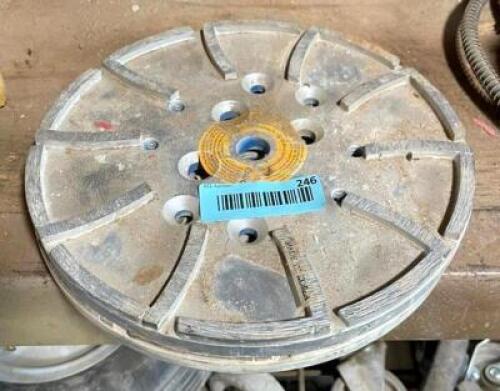 (2) 10" DIAMOND GRINDING WHEELS