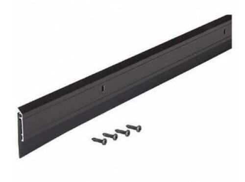DESCRIPTION: (3) DOOR SWEEP BRAND/MODEL: GRAINGER/2RRG8 INFORMATION: DARK BROWN ALUMINUM/SINGLE FIN RETAIL$: 21.01 EACH SIZE: 1-3/16"FLANGE HEIGHT X 1