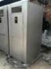 STAINLESS JOBSITE BATHROOM W/ SINK, TOILET, AND FAN