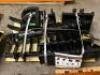 9 PIECE MINI EXCAVATOR ATTACHMENT SET. - 2