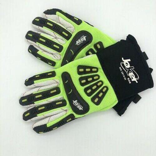 DESCRIPTION: (3) IMPACT WORK GLOVES BRAND/MODEL: JOKER/MX2515-3XL INFORMATION: NEON GREEN,BLACK & WHITE RETAIL$: 30.00 EACH SIZE: 3XL QTY: 3