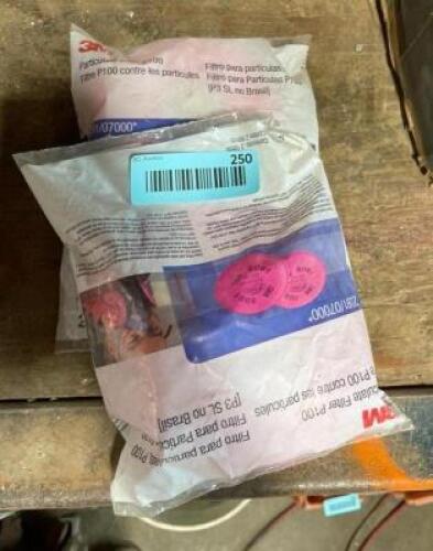 (2) PACKS OF P100 PARTICULATE FILTERS