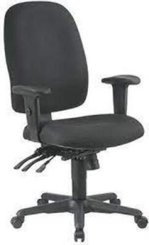 DESCRIPTION: (1) ERGONOMIC CHAIR WITH RATCHET BACK BRAND/MODEL: WORK SMART $43819 INFORMATION: BLAKC RETAIL$: $332.90 QTY: 1