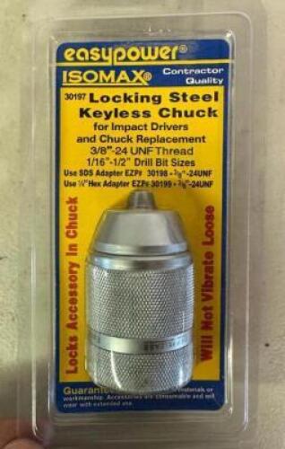 (3) - LOCKING STEEL KEYLESS CHUCKS