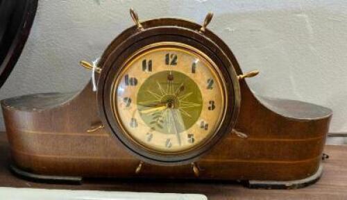 GENERAL ELECTRIC SHIPS BELL MANTLE CLOCK