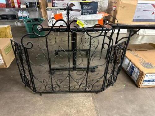 DECORATIVE FIREPLACE SCREEN