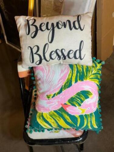 (3)- THROW PILLOWS