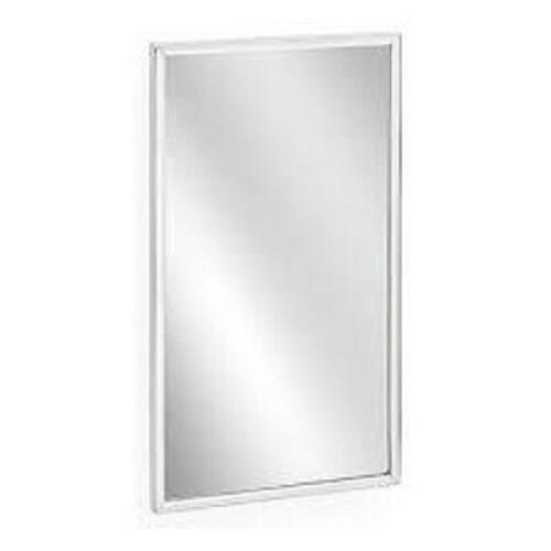 DESCRIPTION: (1) CHANNEL FRAME MIRROR BRAND/MODEL: BRADLEY #781-018300 RETAIL$: $75.00 EA SIZE: 18X30 QTY: 1